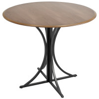 LumiSource DT-BORO WL+BK Boro Dining Table in Walnut Black